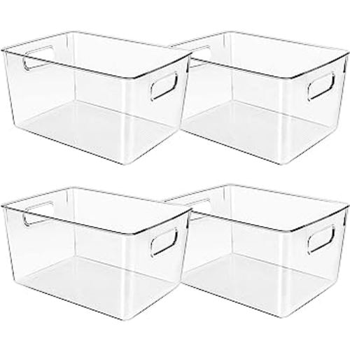 Kitchen Details Clear Triangular Lazy Susan Organizer Bins, 2ct.