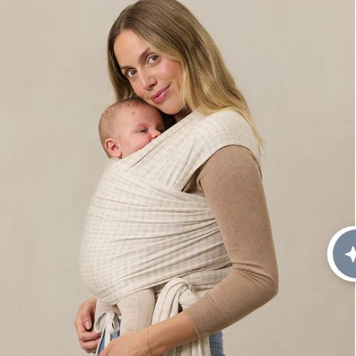 Cream Houndstooth Wrap