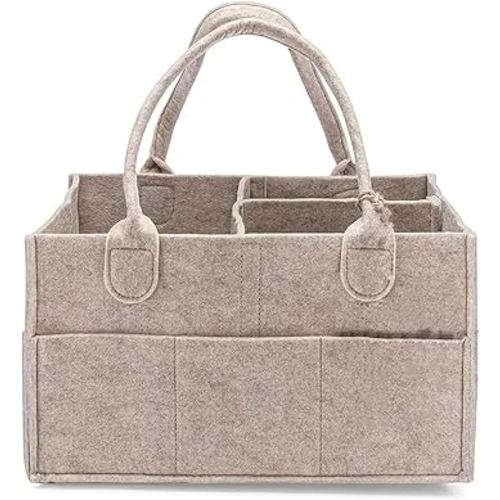 LYTTTT Oatmeal Baby Diaper Caddy Organizer,Portable with Handle, Perfect for Changing Table, Nursery and Car : Amazon.com.au: Baby