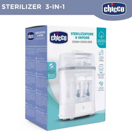 Chicco 3 in 1 Electric Steam Sterilizer- sterilizer for baby feeding bottle