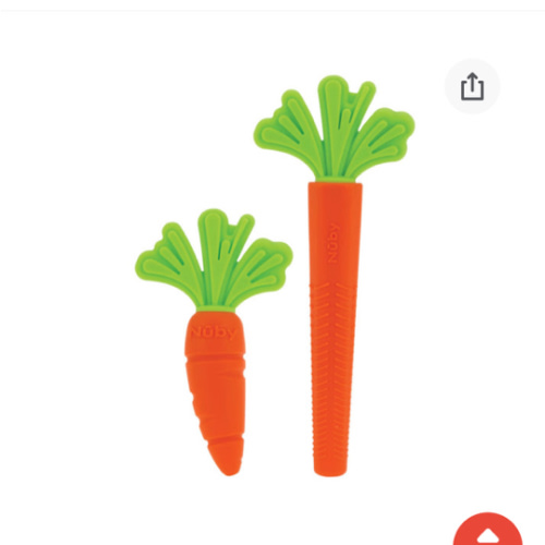 Carrot Teether Set (2 Pack)