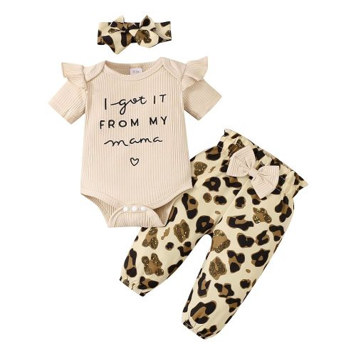 OLLUISNEO Newborn Baby Girl Clothes Infant Outifts Long Sleeve Romper Floral Pant Set Fall Winter Baby Girl Clothes