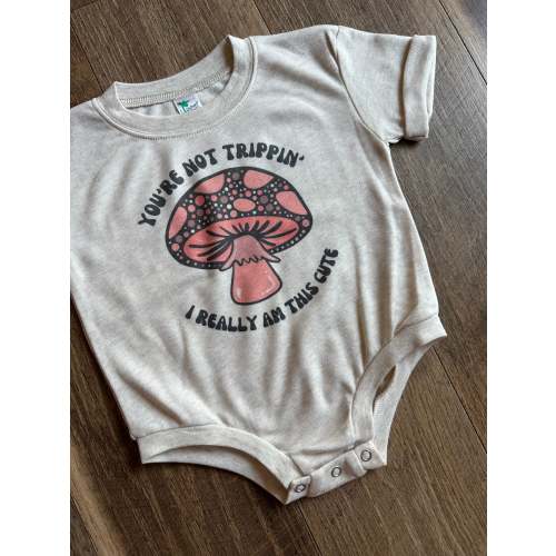 You're Not Trippin Mushroom Bubble Rompers - Infant