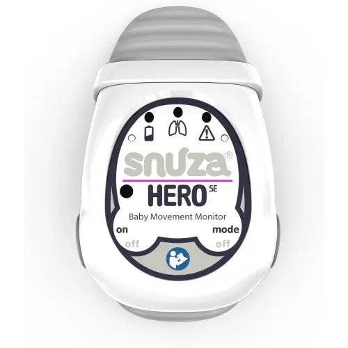 Snuza Hero Baby Monitor: Alerts When No Movement Detected, Gentle Vibration Pre-Alerts, Attaches to Diaper, No WiFi/Bluetooth, Medical Grade Material. Safer Sleep for Babies, Better Sleep for Parents.