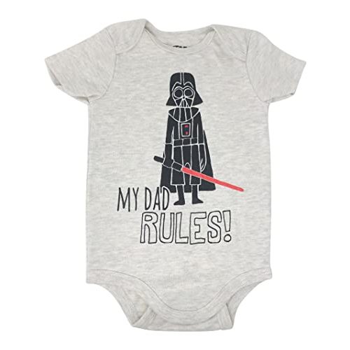 STAR WARS Darth Vader Yoda Baby Bodysuit Newborn to Infant