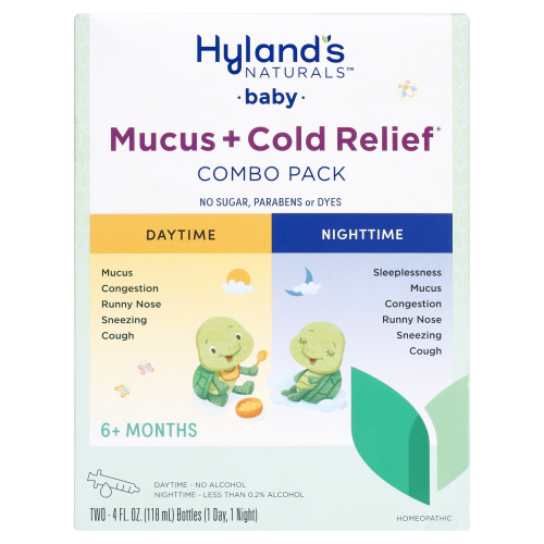 Hyland's Naturals Baby Mucus and Cold Relief, Day and Night Value Pack, 8 Fluid Ounce