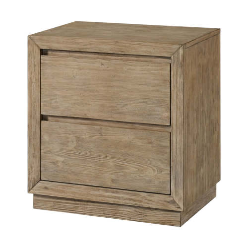 Westwood Bello 2 Drawer Nightstand w/ Power - Sandstone