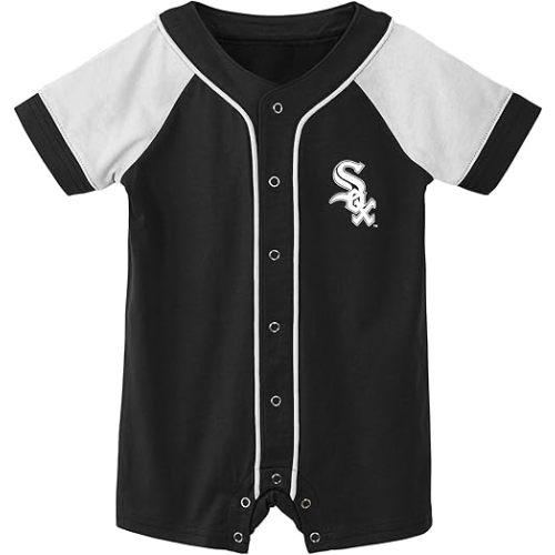 Outerstuff MLB Unisex-Baby Newborn & Infants 0-24 Months Little Slugger Creeper Bodysuit Romper