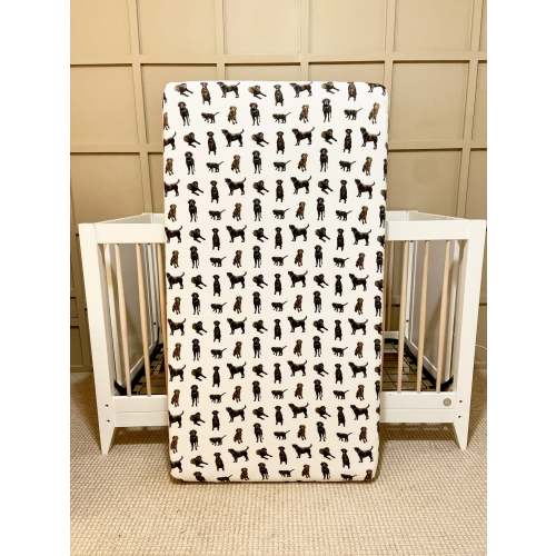 Chocolate Labs - Crib Sheets