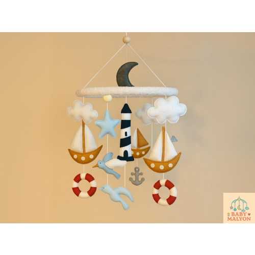 Nautical Baby Shower, Nursery Mobile, Ocean Mobile, Ocean Themed Baby Gifts, Nautical Baby Mobile, Ocean Nursery Decor, Sea Animals Mobile