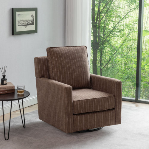 Badia 29.5'' Wide Glider Swivel Club Chair