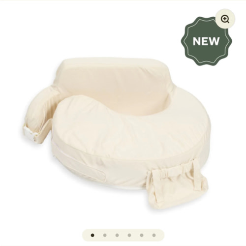 Super Deluxe Oat Nursing Pillow with 100% Organic Cotton Cover