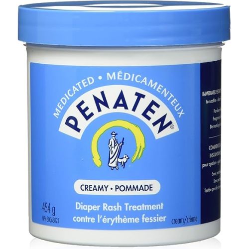 Penaten Medicated Creamy Diaper Rash Treatment, 454g