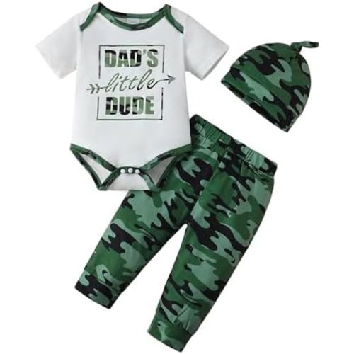 NZRVAWS Newborn Baby Boy Clothes Outfits Letter Prined Romper Pants Set Baby Boy Clothing 0 3 6 9 12 18 Months