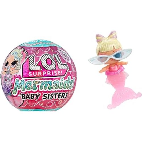 LOL Surprise Mermaids Baby Sisters with Color Change Tail, 8 Dolls to Collect, Fashion Accessories, Great Gift for Kids Ages 4+