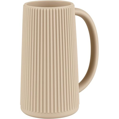 Food Grade Silicone Wash Rinser Cup for Kids with Easy Grip Handle, Baby Bath Rinse Cup (Shifting Sand)