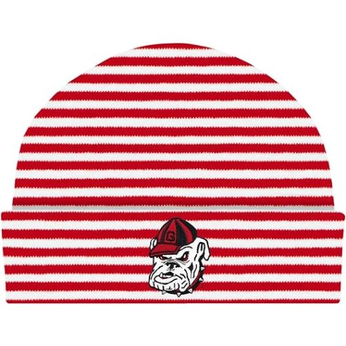 Creative Knitwear College Baby Striped Knit Cap - Team Logo, Multiple Colors for Baby Boys & Girls, (0-3 Months)