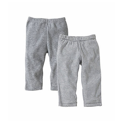 Snuggle Basics Pants 2-Pack - Gray, 0-3 months