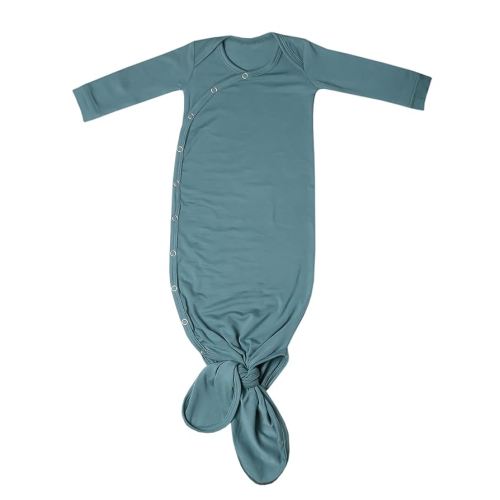 Copper Pearl Baby Gown - Knotted Newborn Sleepers for Baby Boy and Girl, Soft Stretchy Long Sleeve Infant Gowns with Bottom Tie and Hand Mittens, Perfect Hospital Coming Home Outfit (Journey)