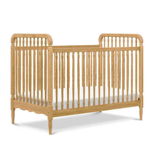 Liberty 3-in-1 Convertible Spindle Crib + Toddler Bed Conversion Kit - Honey