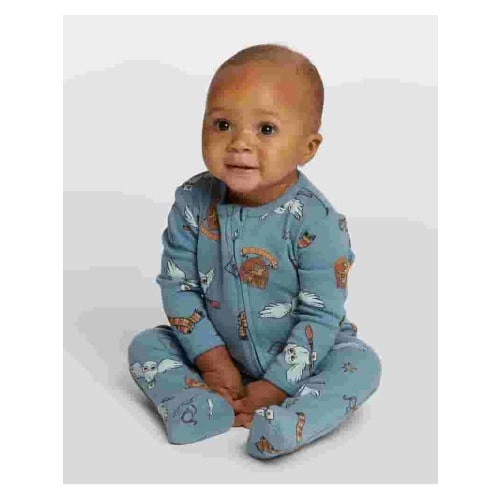 Character Baby Two-Way Zip Front Footed Sleep N Play Pajamas, Sizes Newborn-6/9 Months