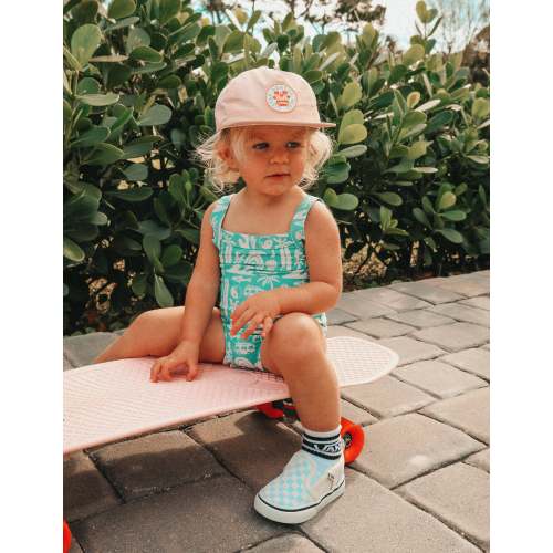 Little Surfer Girl Pink Nylon Cap