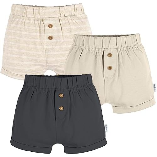 Gerber Unisex-Baby 3-Pack Knit Shorts