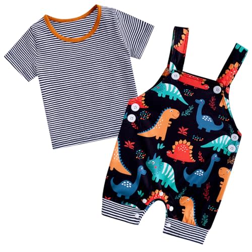 Kimoda Baby Boys Clothes Set Summer Newborn Shorts Outfits 2pcs Short Sleeve T-shirt Top + Short Dungarees