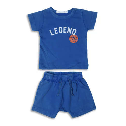 Little Mish Boys' Legend Tee & French Terry Shorts Set: Size 6M