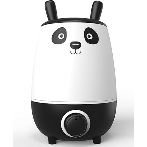 Everlasting Comfort Panda Baby Humidifier, 2.5L Top Fill Whisper Quiet Humidifier for Baby Nursery & Kids Bedroom, Easy Clean & Fill, 20 Hour Run Time