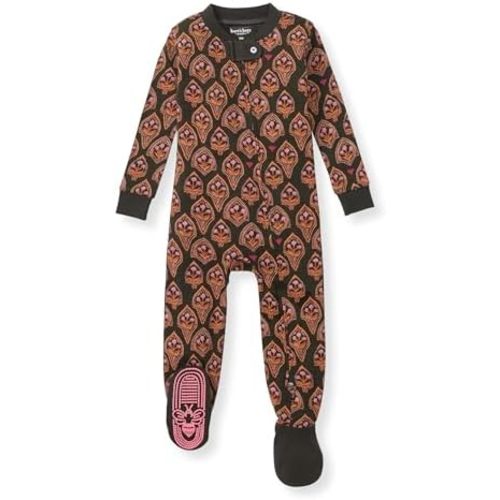 Burt's Bees Baby Girls' Snug Fit One-Piece Footed Non-Slip Sleeper Pajamas