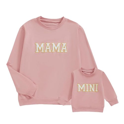 Mommy and Me Matching Outfits Mama and Mini Long Sleeve Crewneck Sweatshirt Halloween Mother Baby Matching Clothes
