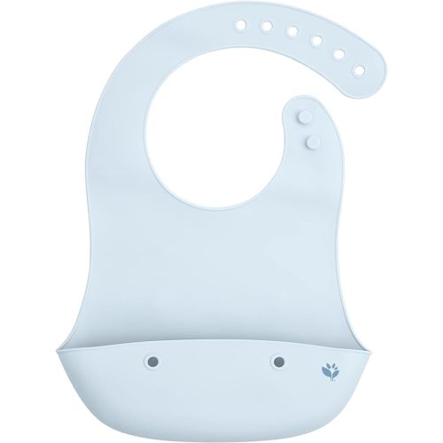 green sprouts Unisex Baby Silicone Scoop Bib