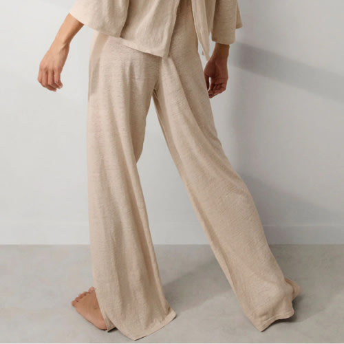 Linen Knit Side Slit Pant – Lunya