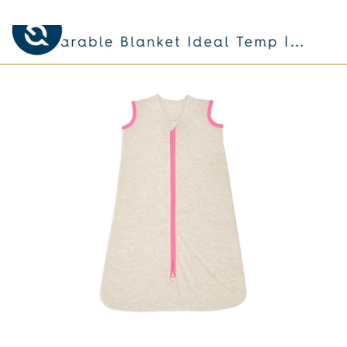 Ideal Temp Oatmeal/Pink Wearable Baby Blanket | HALO
