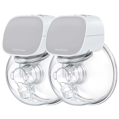 Momcozy S9 Double Wearable Electric Breast Pumps with 24mm Flange, Gray