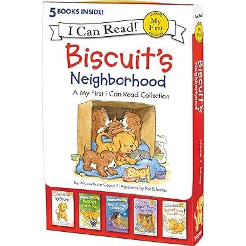 Biscuit's Neighborhood: A Box of 5 Stories for Beginning Readers and Dog Lovers (My First I Can Read)