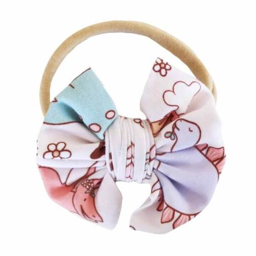 Dolly's Dinos Knit Bow Headband