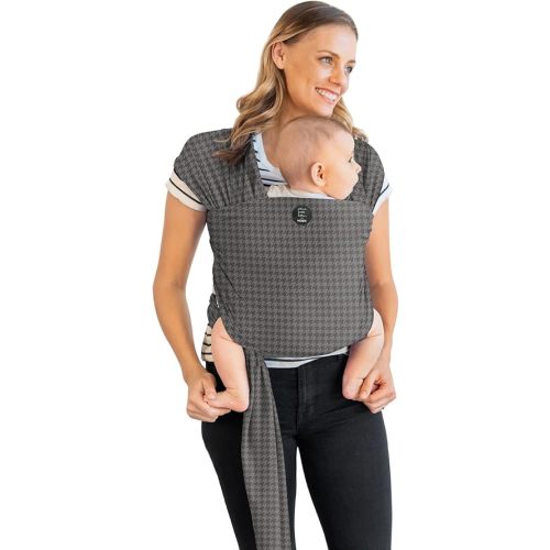 Moby Baby Wrap Carrier Classic by Petunia Pickle Bottom for Newborns to Toddlers (8-33lbs), Infant Sling Carrier, Lightweight & Hands Free Design, Adjustable for All Body Types (Houndstooth)