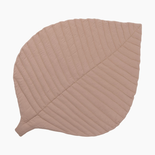 Toddlekind Organic Cotton Quilted Leaf Play Mat - Sea Shell