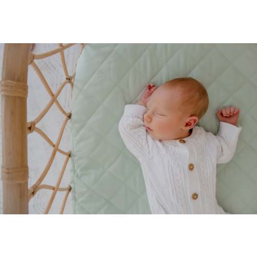 Waterproof Fitted Bassinet Sheet | Fern