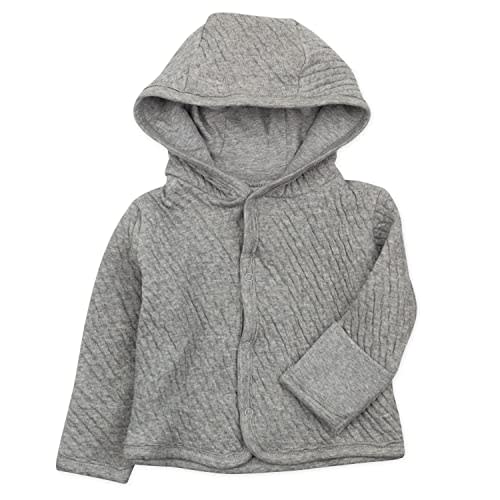 HonestBaby Front Hooded Jackets, Side-snap Top, Hoodies in Cozy 100% Organic Cotton Infant Baby Boys, Girls, Unisex