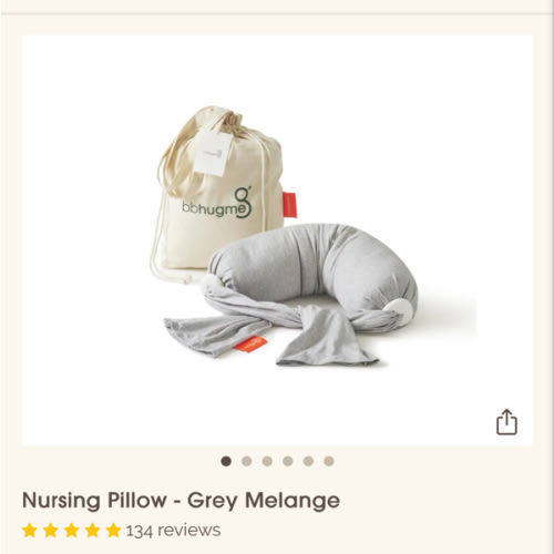 Nursing Pillow - Grey Melange