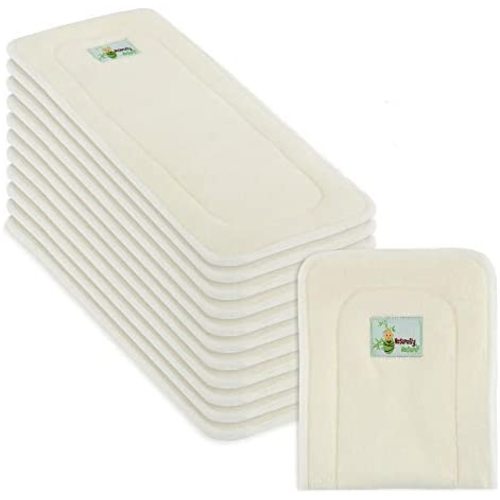 Naturally Natures Cloth Diaper Inserts 5 Layer - Insert - Bamboo Reusable Liners (Pack of 12)