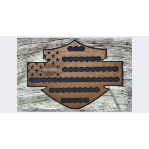 HD Poker Chip Flag Badge