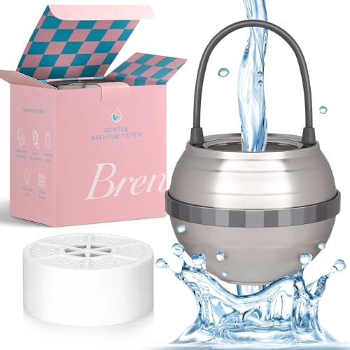 Bath Ball Filter for Tub Faucet-11 Stage Bathtub Water Filter-Removes Contaminants, BPA Free, Purify Tub Bathwater for Healthy Skin & Hair, Baby & Kids