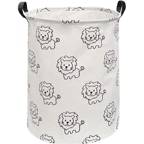 ESSME Baby Hamper,Nursery Laundry Basket,Lion Storage Basket,Toy bin for Boys, Gift Baskets,Room Decor,Home Organizer (Lions)