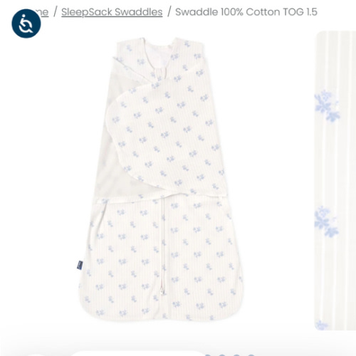 Vintage Floral Cotton Swaddle | HALO