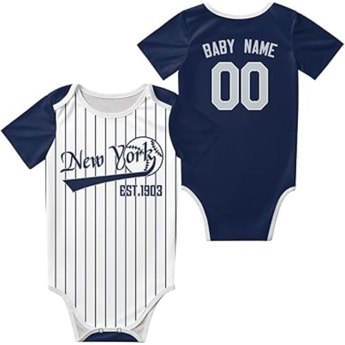 Custom Newborn Outfit,Personalized Name Number Baby Clothes,Infant Clothes Toddler Shirt(0-24M)
