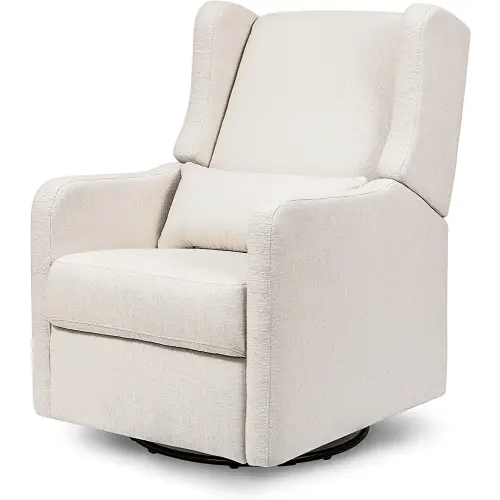 DaVinci Carter's Arlo Recliner and Swivel Glider, Water Repellent & Stain Resistant, Greenguard Gold & CertiPUR-US Certified, Performance Cream Linen